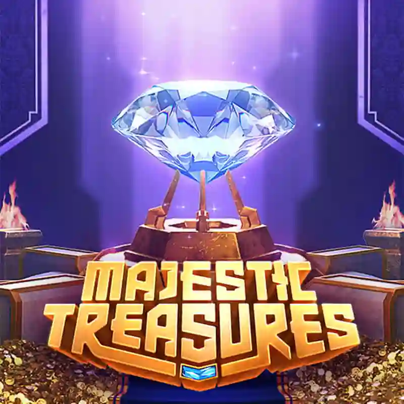 Interfaz de juego de Majestic Treasures en mx77 Casino